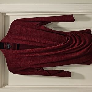 Drape Wrap Garnet Red Top